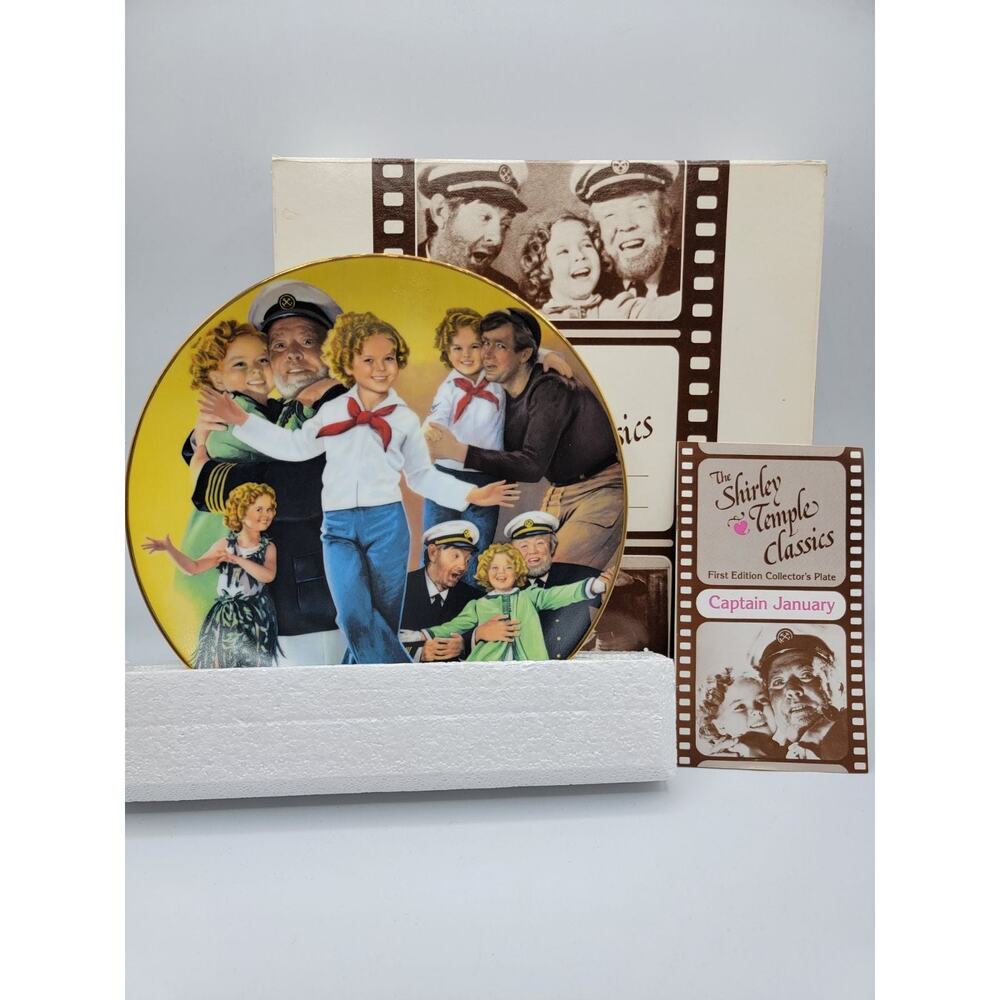 Vintage Nostalgia Shirley Temple collectors plate "Captain January"